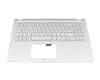 Asus F1500EA Original Tastatur inkl. Topcase DE (deutsch) silber/silber