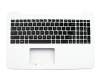 Asus F555BP Original Tastatur inkl. Topcase US (englisch) schwarz/weiß