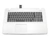 Asus F751LD Original Tastatur inkl. Topcase DE (deutsch) schwarz/silber