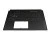 Asus FX707ZV Original Tastatur DE (deutsch) schwarz/transparent mit Backlight