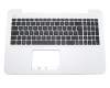 Asus K555LA Original Tastatur inkl. Topcase DE (deutsch) schwarz/weiß