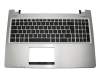 Asus K56CA Original Tastatur inkl. Topcase SLO (slowakisch) schwarz/silber
