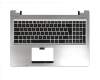 Asus K56CM Original Tastatur inkl. Topcase GR (griechisch) schwarz/silber