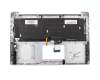 Asus N501JW Original Tastatur inkl. Topcase DE (deutsch) silber/silber mit Backlight