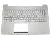 Asus N550JA Original Tastatur inkl. Topcase FR (französisch) silber/silber mit Backlight