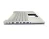 Asus N550LF Original Tastatur inkl. Topcase FR (französisch) silber/silber mit Backlight