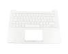 Asus R301UV Original Tastatur inkl. Topcase DE (deutsch) weiß/weiß