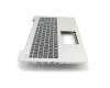 Asus R556UA Original Tastatur inkl. Topcase DE (deutsch) schwarz/silber