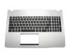 Asus ROG G56JR Original Tastatur inkl. Topcase US (englisch) schwarz/silber mit Backlight