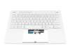 Asus ROG Zephyrus G14 GA402RK Original Tastatur inkl. Topcase DE (deutsch) weiß/weiß mit Backlight ONE ZONE RGB