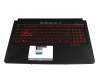 Asus TUF FX504GD Original Tastatur inkl. Topcase DE (deutsch) schwarz/schwarz mit Backlight