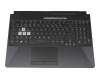 Asus TUF Gaming A15 FA506QR Original Tastatur DE (deutsch) schwarz/transparent mit Backlight
