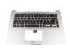 Asus VivoBook 15 X510UF Original Tastatur inkl. Topcase DE (deutsch) schwarz/silber mit Backlight