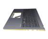Asus VivoBook S15 X530FN Original Tastatur inkl. Topcase DE (deutsch) schwarz/silber/gelb mit Backlight silber/gelb