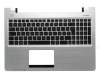 Asus VivoBook S550CA Original Tastatur inkl. Topcase FR (französisch) schwarz/silber