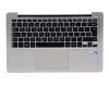 Asus VivoBook X202E Original Tastatur inkl. Topcase UK (englisch) schwarz/silber