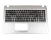 Asus VivoBook X540UA Original Tastatur inkl. Topcase DE (deutsch) schwarz/silber
