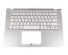 Asus X430FN Original Tastatur inkl. Topcase DE (deutsch) silber/silber mit Backlight