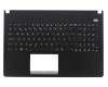 Asus X501U Original Tastatur inkl. Topcase ES (spanisch) schwarz/schwarz