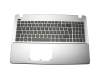 Asus X550VX Original Tastatur inkl. Topcase DE (deutsch) schwarz/silber