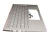 Asus ZenBook 14 UX433FLC Original Tastatur inkl. Topcase DE (deutsch) silber/silber mit Backlight