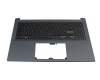 Asus ZenBook X3500PA Original Tastatur inkl. Topcase DE (deutsch) schwarz/blau mit Backlight