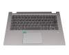 BFG10234001 Original Lenovo Tastatur inkl. Topcase DE (deutsch) grau/silber mit Backlight