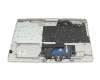 BJUWB015WEL03K Original HP Tastatur inkl. Topcase DE (deutsch) silber/silber (PTP)