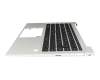 BKFMF045WL3043 Original HP Tastatur inkl. Topcase DE (deutsch) schwarz/silber mit Backlight und Mouse-Stick