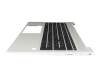 DD25B1 Original HP Tastatur inkl. Topcase DE (deutsch) schwarz/silber