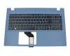 EAZRT000204A Original Acer Tastatur inkl. Topcase DE (deutsch) schwarz/blau