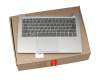 ET171000110 Original Lenovo Tastatur inkl. Topcase DE (deutsch) grau/silber mit Backlight (fingerprint)