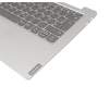 ET2GK000300 Original Lenovo Tastatur inkl. Topcase DE (deutsch) grau/silber mit Backlight