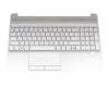 HP 15-dw3000 Original Tastatur inkl. Topcase DE (deutsch) silber/silber (Fingerprint)