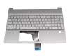 HP 15s-fq2000 Original Tastatur inkl. Topcase DE (deutsch) silber/silber (Fingerprint)