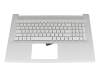 HP 17-c2000 Original Tastatur inkl. Topcase DE (deutsch) silber/silber mit Backlight