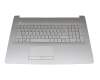 HP 17-ca2000 Original Tastatur inkl. Topcase FR (französisch) silber/silber (DVD) (PTP)