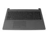 HP 255 G6 Original Tastatur inkl. Topcase FR (französisch) schwarz/grau