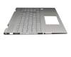 HP Envy x360 15-dr0200 Original Tastatur inkl. Topcase DE (deutsch) silber/silber mit Backlight (UMA)