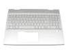 HP Envy x360 15-dr1700 Original Tastatur inkl. Topcase DE (deutsch) silber/silber mit Backlight (DIS)