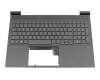HP Envy x360 15-es1000 Original Tastatur inkl. Topcase DE (deutsch) schwarz/schwarz mit Backlight (RTX-Grafikkarte)