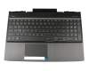 HP Omen 15-dc1000 Original Tastatur inkl. Topcase DE (deutsch) schwarz/schwarz mit Backlight