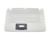 HP Pavilion 17-f100 Original Tastatur inkl. Topcase DE (deutsch) weiß/silber