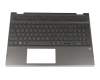HP Pavilion x360 15-cr0100 Tastatur inkl. Topcase DE (deutsch) schwarz/schwarz mit Backlight