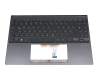 HQ2072092200 Original Asus Tastatur inkl. Topcase DE (deutsch) grau/grau mit Backlight