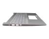 HQ31301813000 Original Acer Tastatur inkl. Topcase DE (deutsch) silber/silber mit Backlight