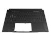 ITCDQ6WAPLEL11 Original Asus Tastatur inkl. Topcase DE (deutsch) schwarz/transparent/schwarz mit Backlight