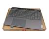 KB640C Original Lenovo Tastatur inkl. Topcase DE (deutsch) grau/grau mit Backlight
