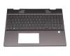 L54923-041 Original HP Tastatur inkl. Topcase DE (deutsch) grau/anthrazit mit Backlight