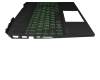 L57593-261 Original HP Tastatur inkl. Topcase RU (russisch) schwarz/schwarz mit Backlight